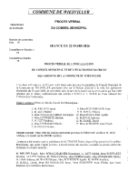 Conseil Municipal du 22 mars 2026